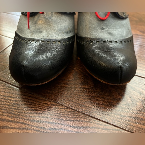 ALTURA SIE7E sz 7 High End Mexican artisan leather high heel unique shoe-booties - Picture 10 of 12